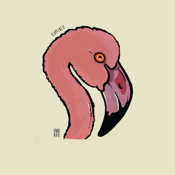 Sticker de ave: Flamenco