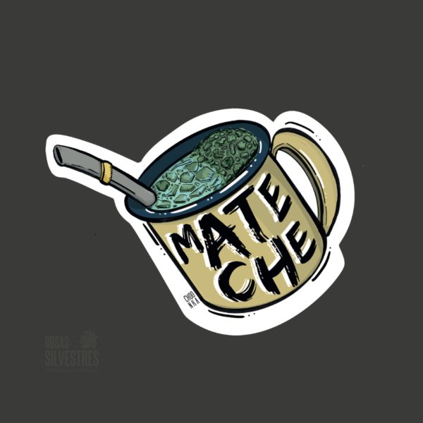 Sticker costumbre y territorio : Mate che