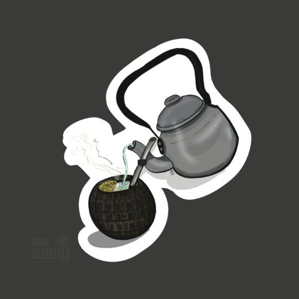 Sticker Costumbres y territorio: Pava y mate