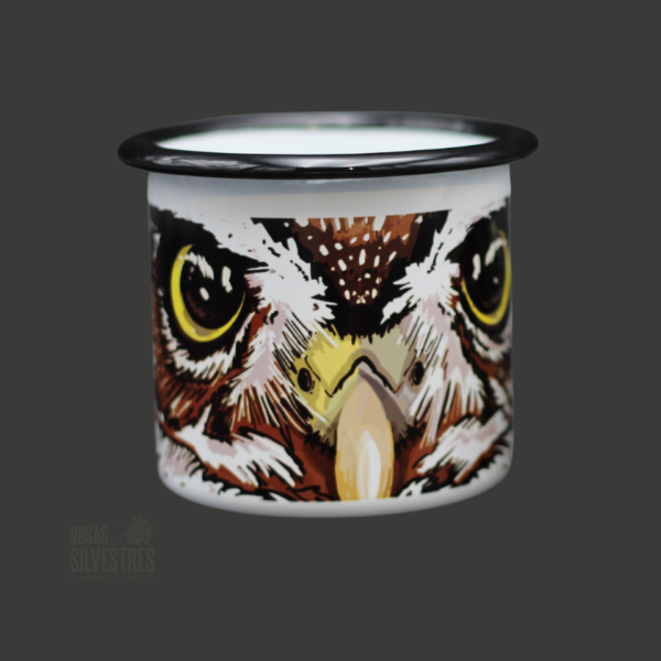 Tazon enlozado 300 ml "ojos de chuncho"